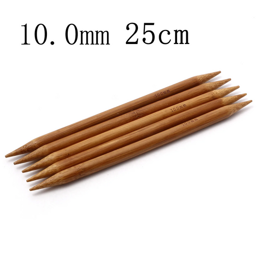Nadelspiel Bambus 25cm Pullover Stricknadeln